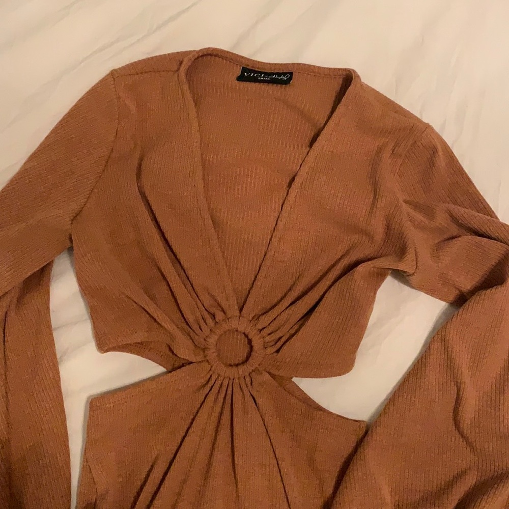 Body con long sleeve cutout dress from Vici dolls